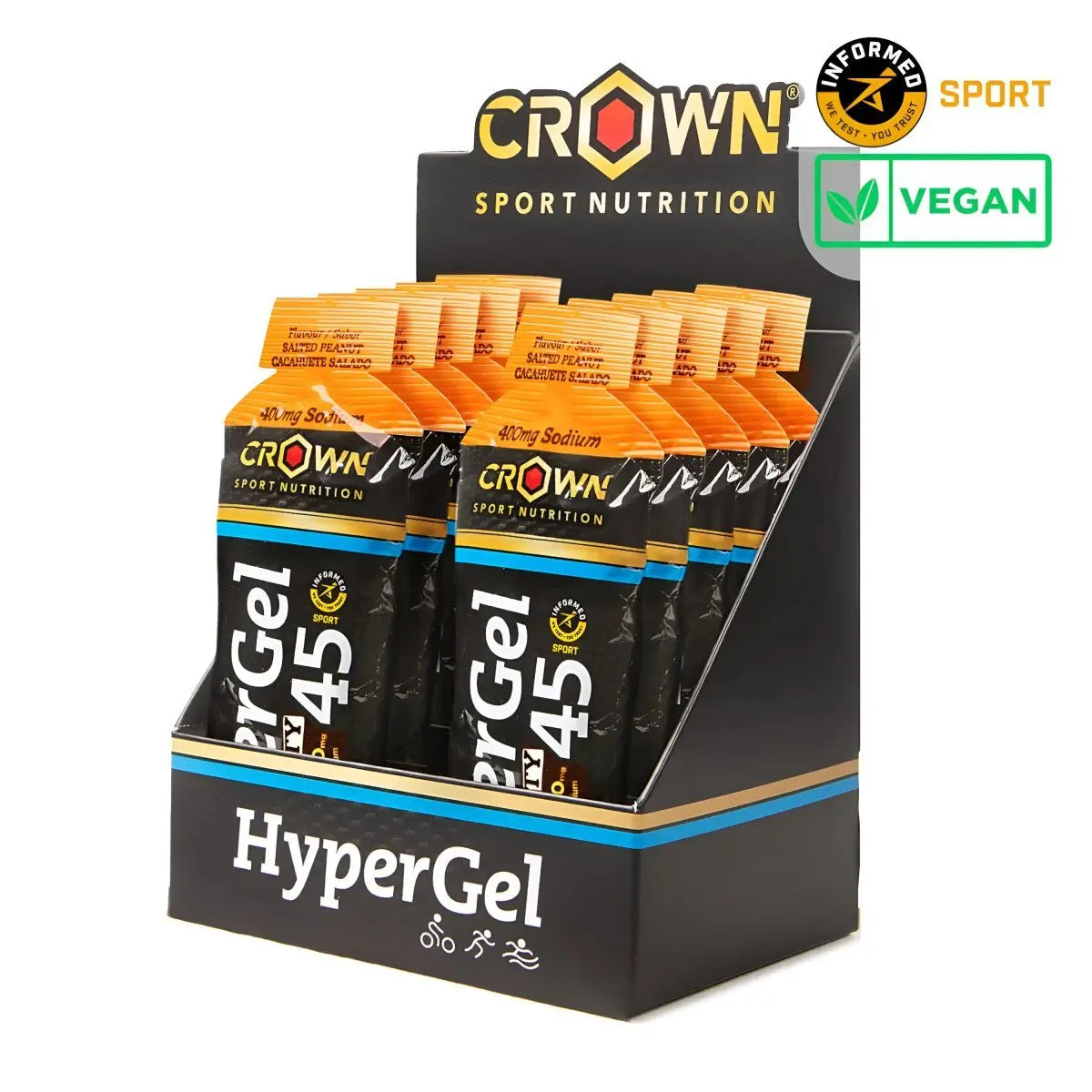 GEL ENERGÉTICO CROWN SPORT NUTRITION HYPERGEL 45 - Ultimate Gains