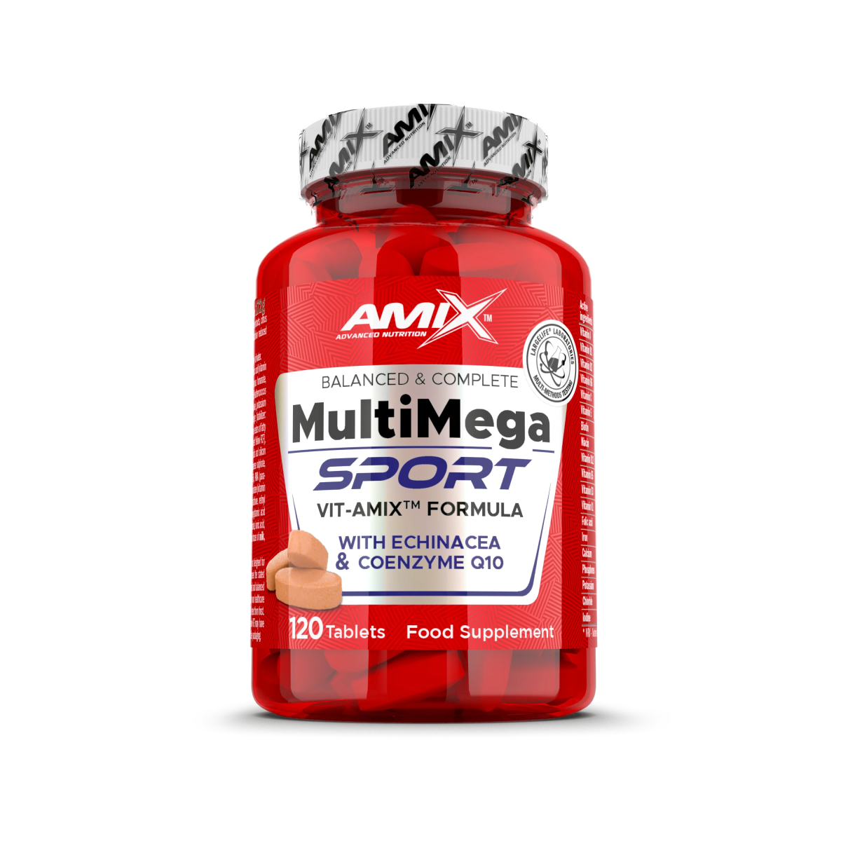 Multivitamínico Multi Megastack Amix 120 Cápsulas Ultimate Gains Amix