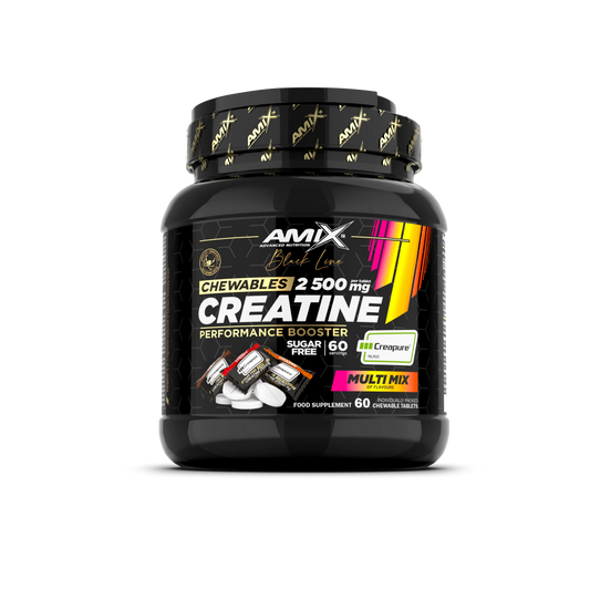 Creatina Creapure Formato Masticable Amix Black Line Ultimate Gains Amix