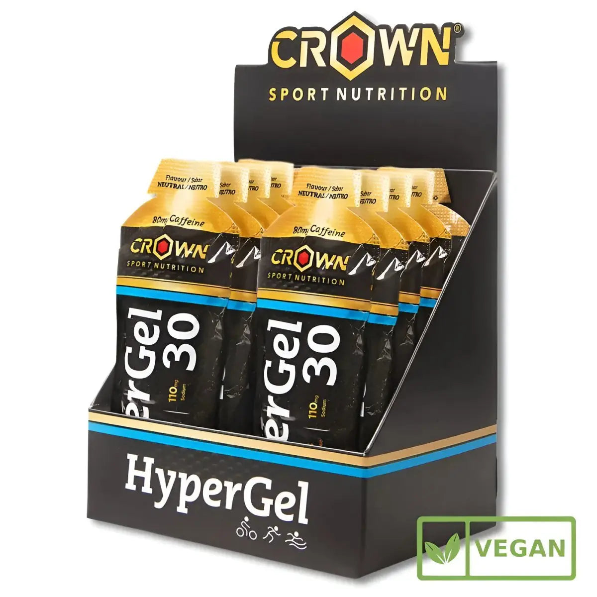 GEL ENERGÉTICO CROWN SPORT NUTRITION HYPERGEL 30 HYDRO