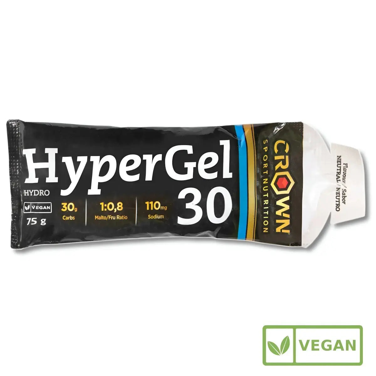GEL ENERGÉTICO CROWN SPORT NUTRITION HYPERGEL 30 HYDRO