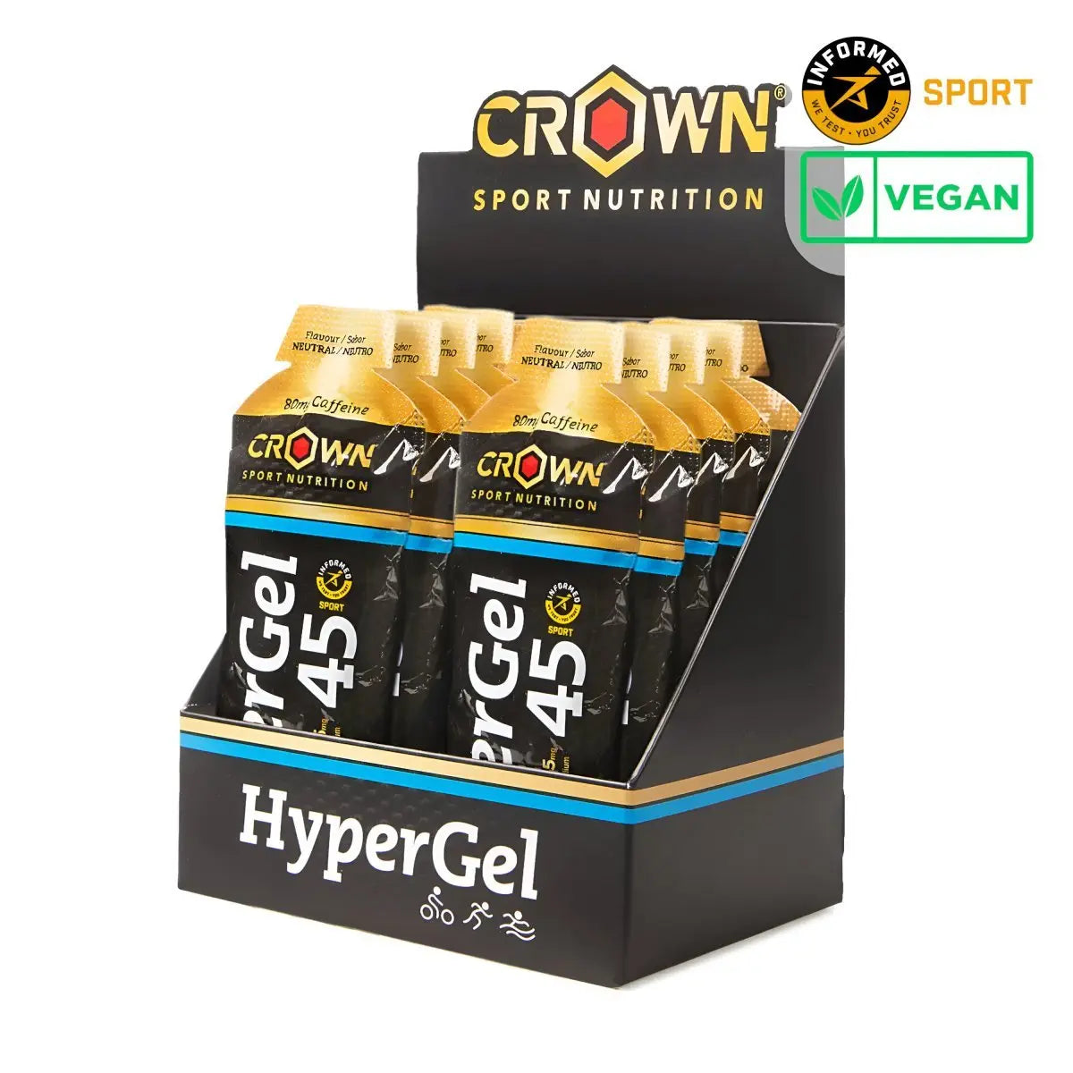 GEL ENERGÉTICO CROWN SPORT NUTRITION HYPERGEL 45