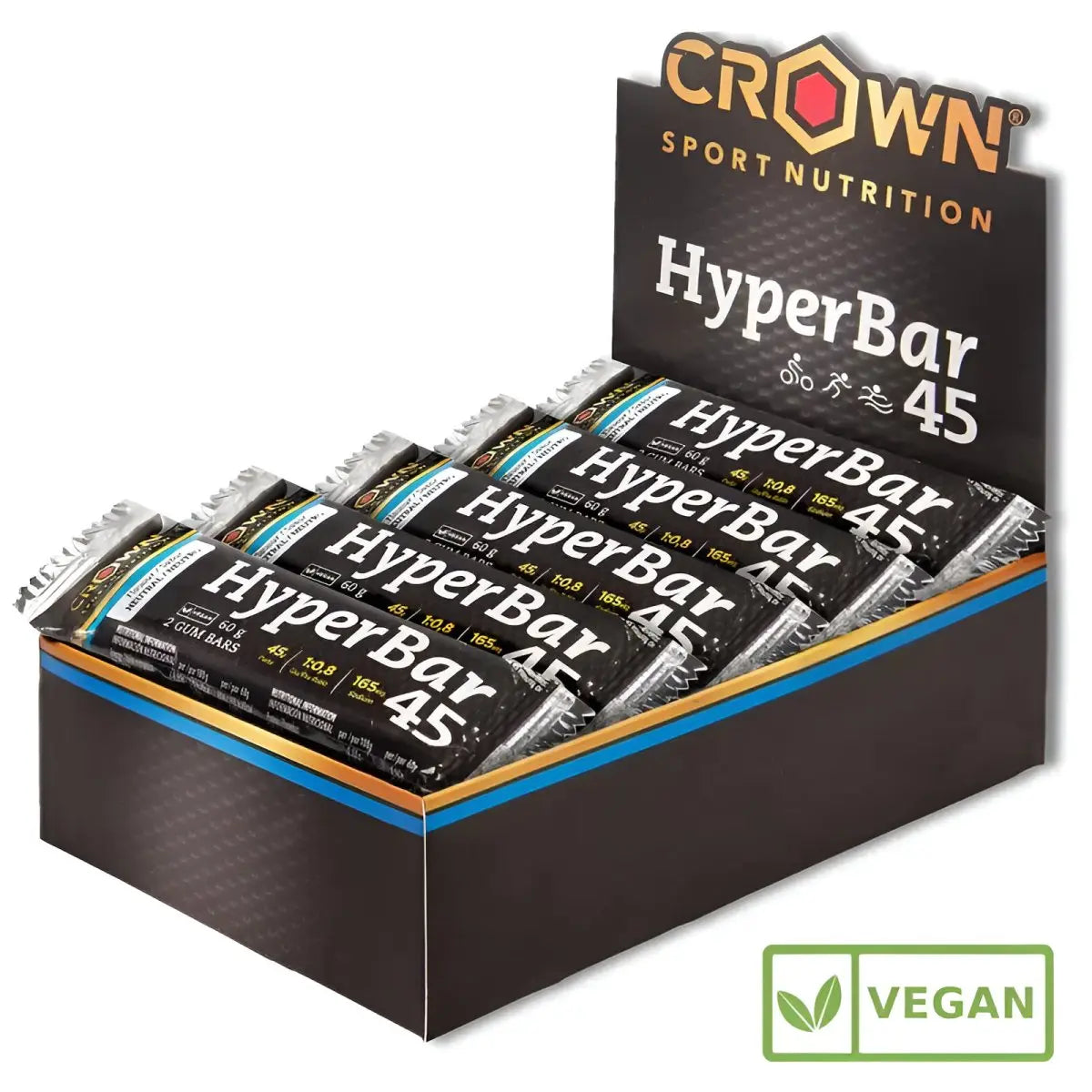 GOMINOLA ENERGÉTICA CROWN SPORT NUTRITION HYPERBAR 45