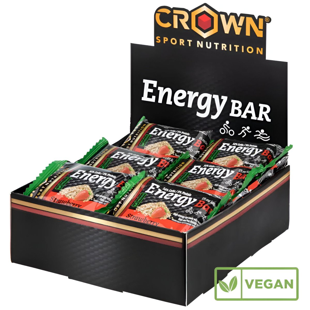 BARRITA ENERGÉTICA CROWN SPORT NUTRITION ENERGY VEGAN BAR - Ultimate Gains