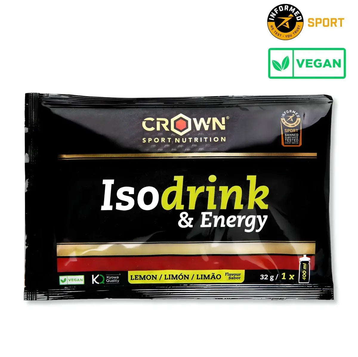 BEBIDA ISOTÓNICA CROWN SPORT NUTRITION ISODRINK & ENERGY - Ultimate Gains