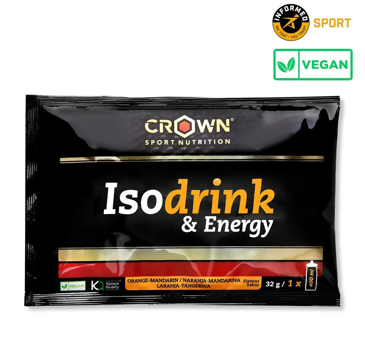 BEBIDA ISOTÓNICA CROWN SPORT NUTRITION ISODRINK & ENERGY - Ultimate Gains