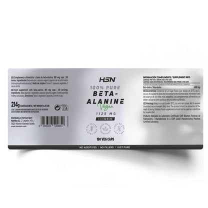 Beta - Alanina 1125mg HSN 180 Cápsulas Ultimate Gains HSN