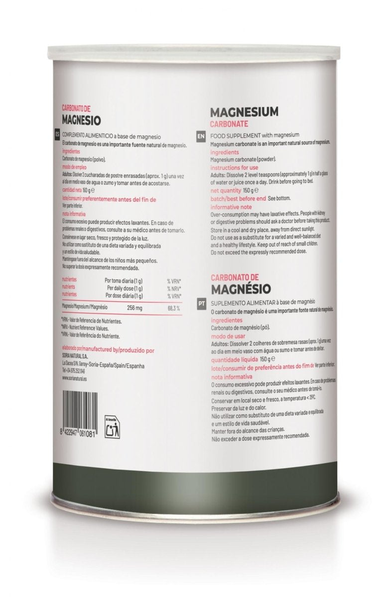 Carbonato de Magnesio Soria Natural 150g Ultimate Gains Soria Natural