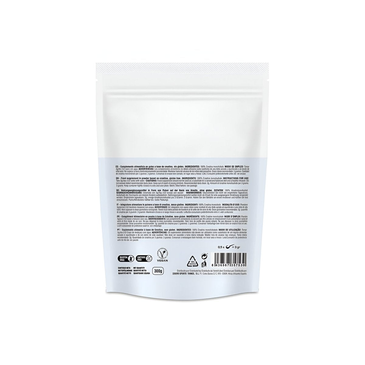 CREATINA 226ERS 100% MONOHIDRATO 300G - Ultimate Gains