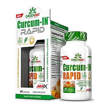 Cúrcuma Curcum - In Rapid Amix Greenday 60 Cápsulas Ultimate Gains Amix