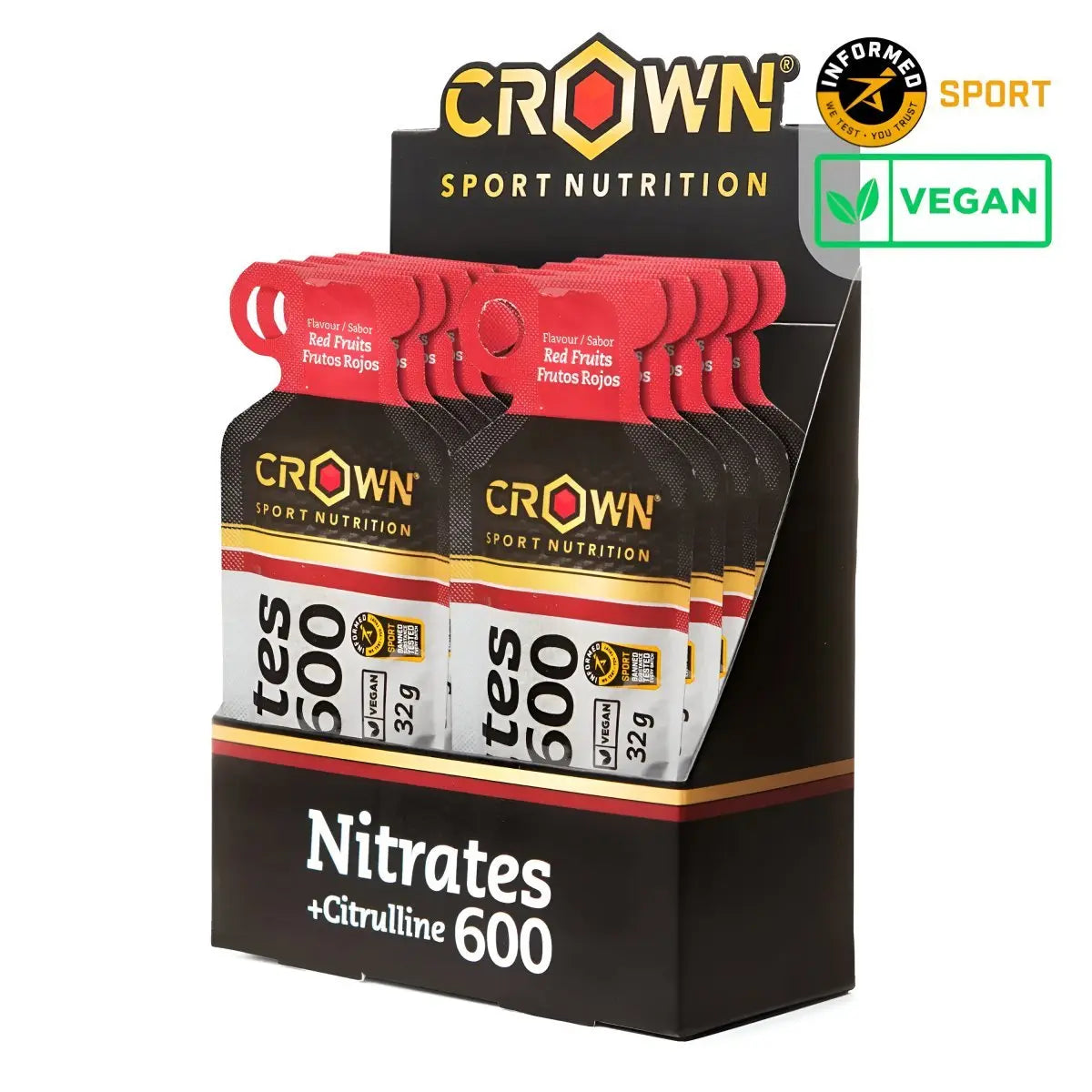 GEL CROWN SPORT NUTRITION NITRATES 600 + CITRULLINE SHOT - Ultimate Gains