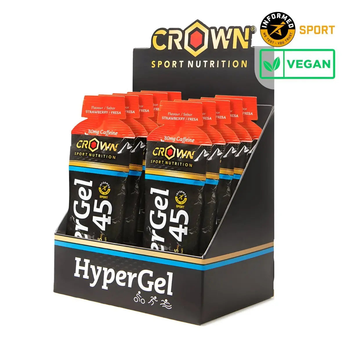 GEL ENERGÉTICO CROWN SPORT NUTRITION HYPERGEL 45 - Ultimate Gains
