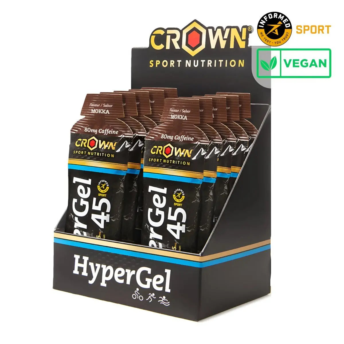 GEL ENERGÉTICO CROWN SPORT NUTRITION HYPERGEL 45 - Ultimate Gains