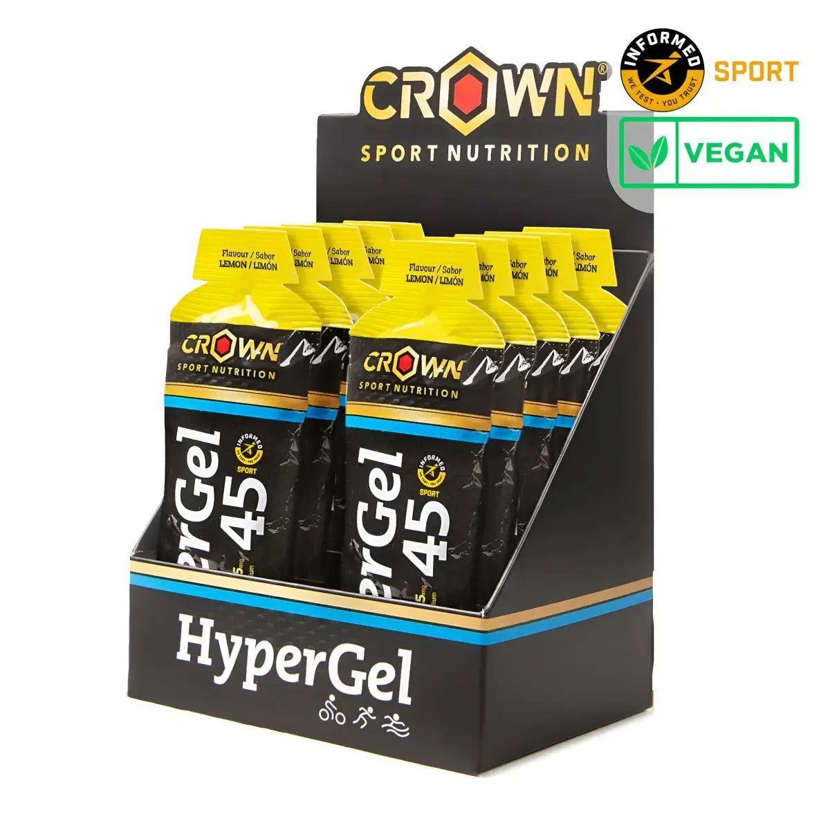 GEL ENERGÉTICO CROWN SPORT NUTRITION HYPERGEL 45 - Ultimate Gains