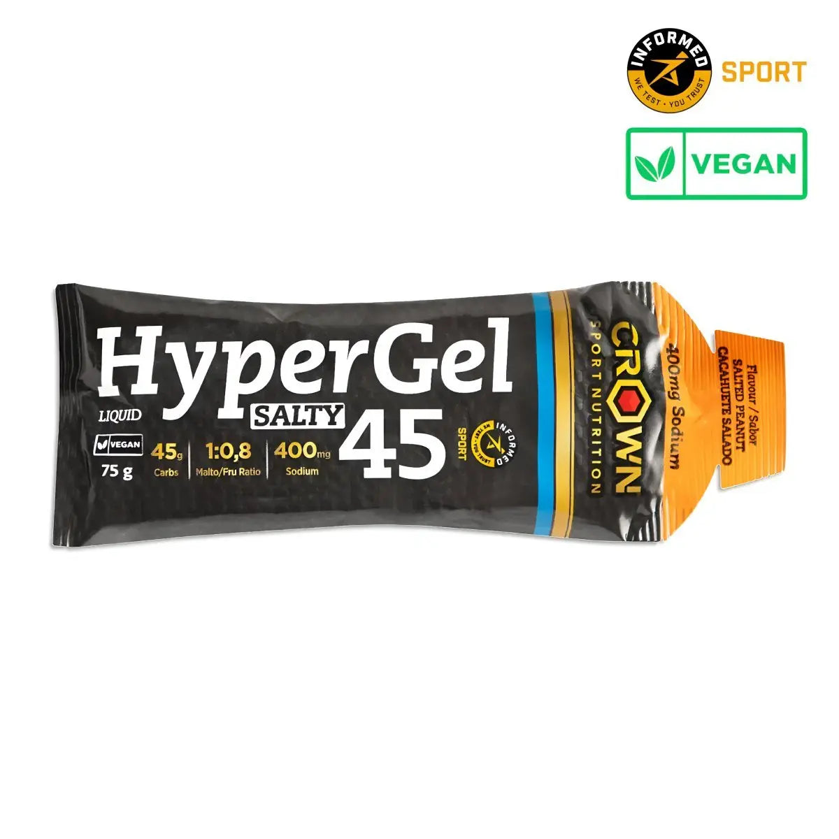 GEL ENERGÉTICO CROWN SPORT NUTRITION HYPERGEL 45 - Ultimate Gains