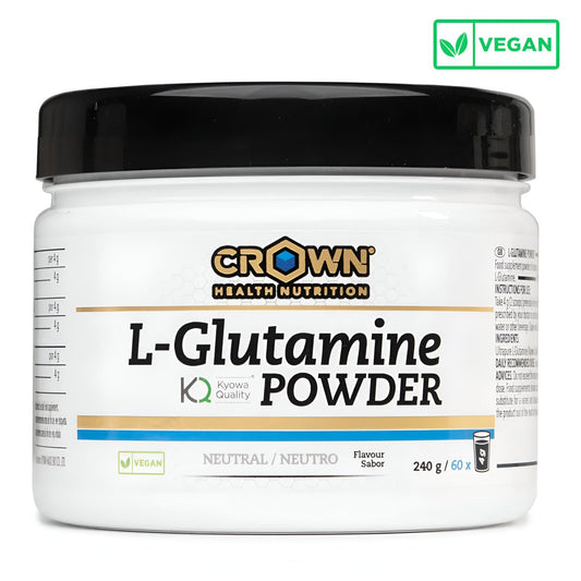 GLUTAMINA CROWN SPORT NUTRITION L - GLUTAMINE KYOWA® 240G - Ultimate Gains
