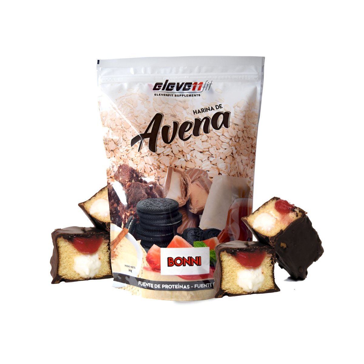 HARINA DE AVENA ELEVENFIT 1KG - Ultimate Gains