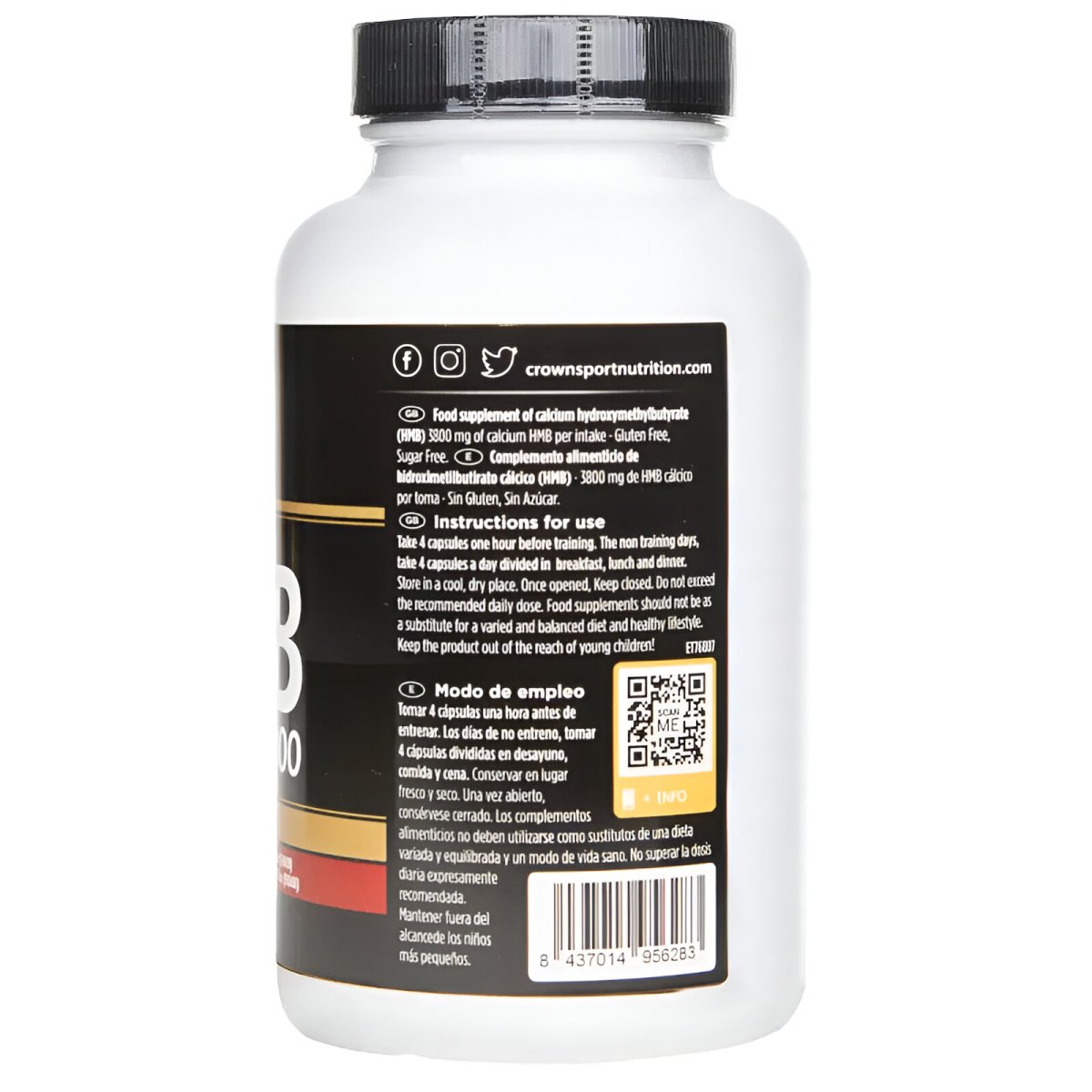 HMB 3800 CROWN SPORT NUTRITION 120 CÁPSULAS - Ultimate Gains