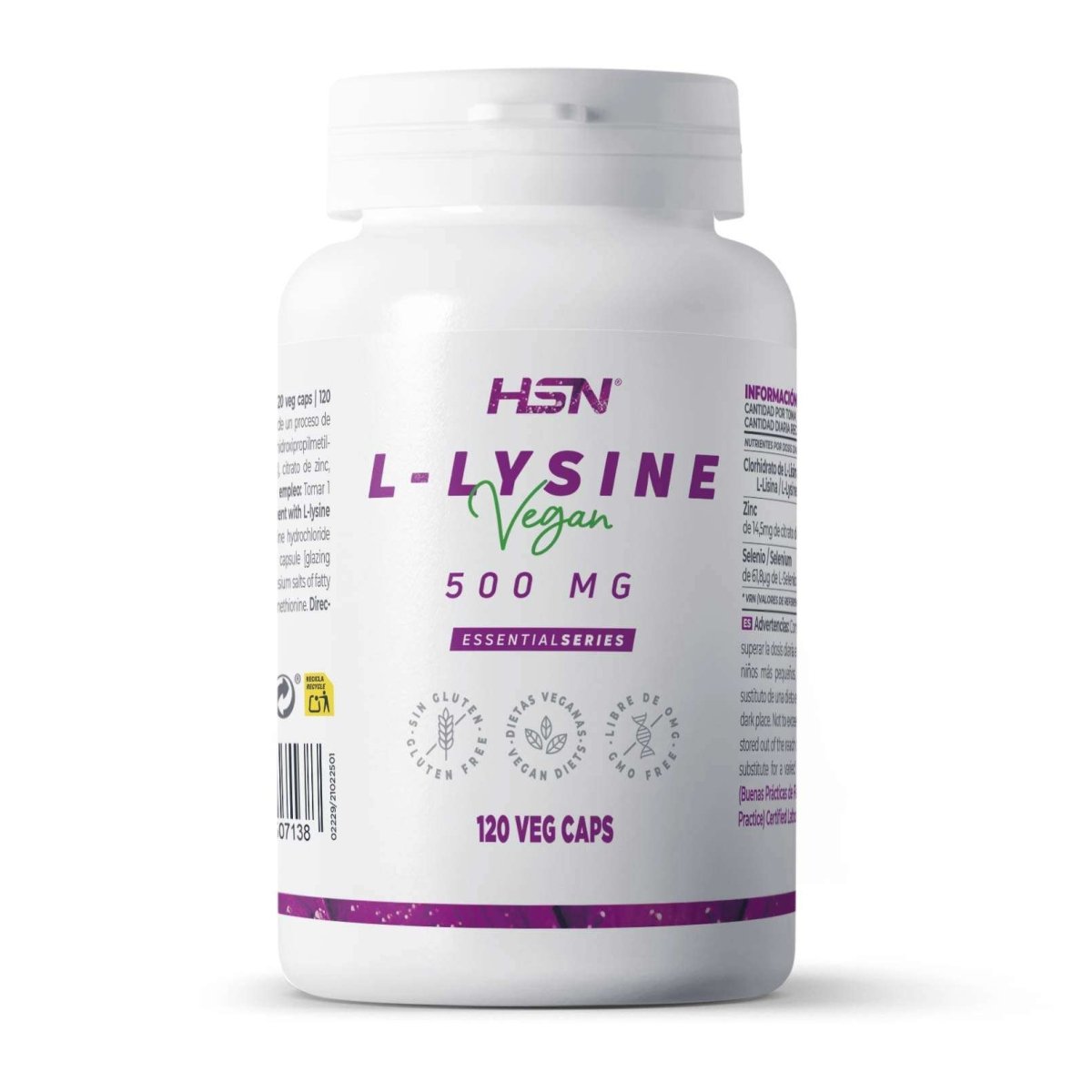 L - Lisina 500mg HSN 120 Cápsulas Ultimate Gains HSN