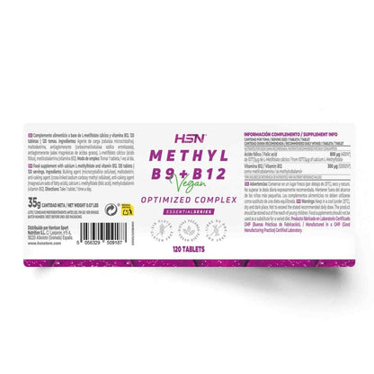 Metil Complex B9 + B12 HSN 120 Cápsulas Ultimate Gains HSN