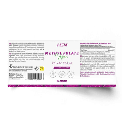 Metilfolato (800mcg Folato) HSN 120 Cápsulas Ultimate Gains HSN