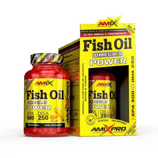 Omega 3 Fish Oil Power 60 Cápsulas Amix Pro Ultimate Gains Amix