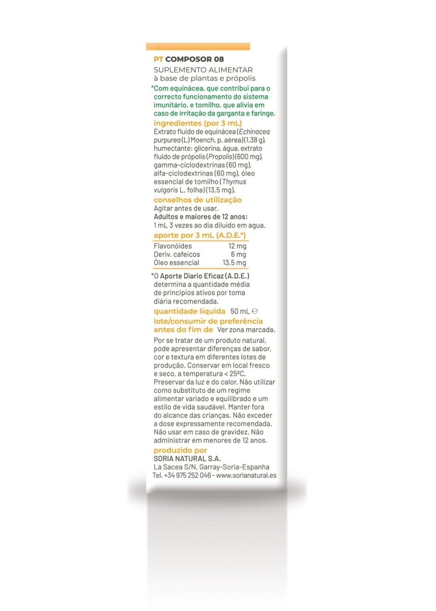 Pack 2 Composor 08 Extracto Soria Natural 50ml Ultimate Gains Soria Natural