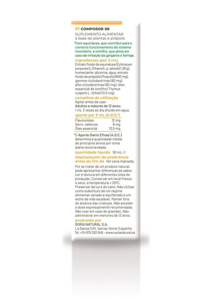 Pack 2 Composor 08 Extracto Soria Natural 50ml Ultimate Gains Soria Natural