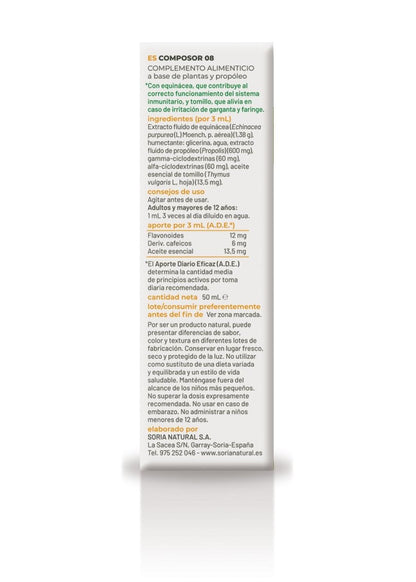 Pack 2 Composor 08 Extracto Soria Natural 50ml Ultimate Gains Soria Natural