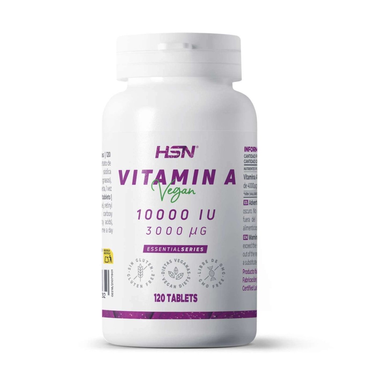 Vitamina A 10000UI HSN 120 Cápsulas Ultimate Gains HSN