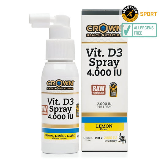 VITAMINA D3 SPRAY 4000 UI CROWN SPORT NUTRITION - Ultimate Gains